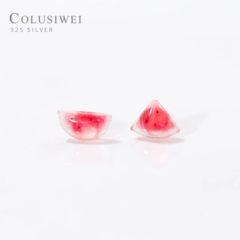Женские асимметричные серьги-гвоздики Colusiwei из стерлингового серебра 925 пробы с
