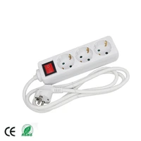 european 250v 16a 345 jack 5m extension cord power strip eu extension outlet switch socket table sockets network filter