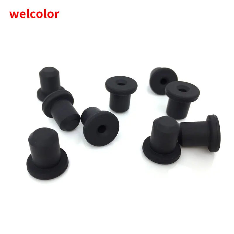Круглая Т образная пробка с силиконовой резиновой пробкой резиновая отверстием 3