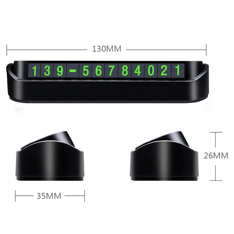 Автомобильный Стайлинг карточка с телефоном для временной парковки номерная