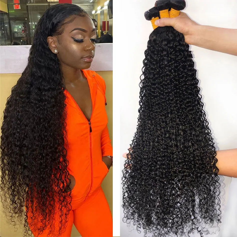 

Mifil Kinky Curly Bundles 100% Remy Human Hair Bundles Curly 1/3/4/5 Pcs Human Hair Bundle Deals 24 Inch Peruvian Hair Extension