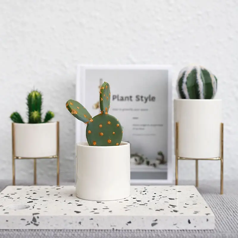 Геометрический металлический цветочный горшок домашний держатель стойка для