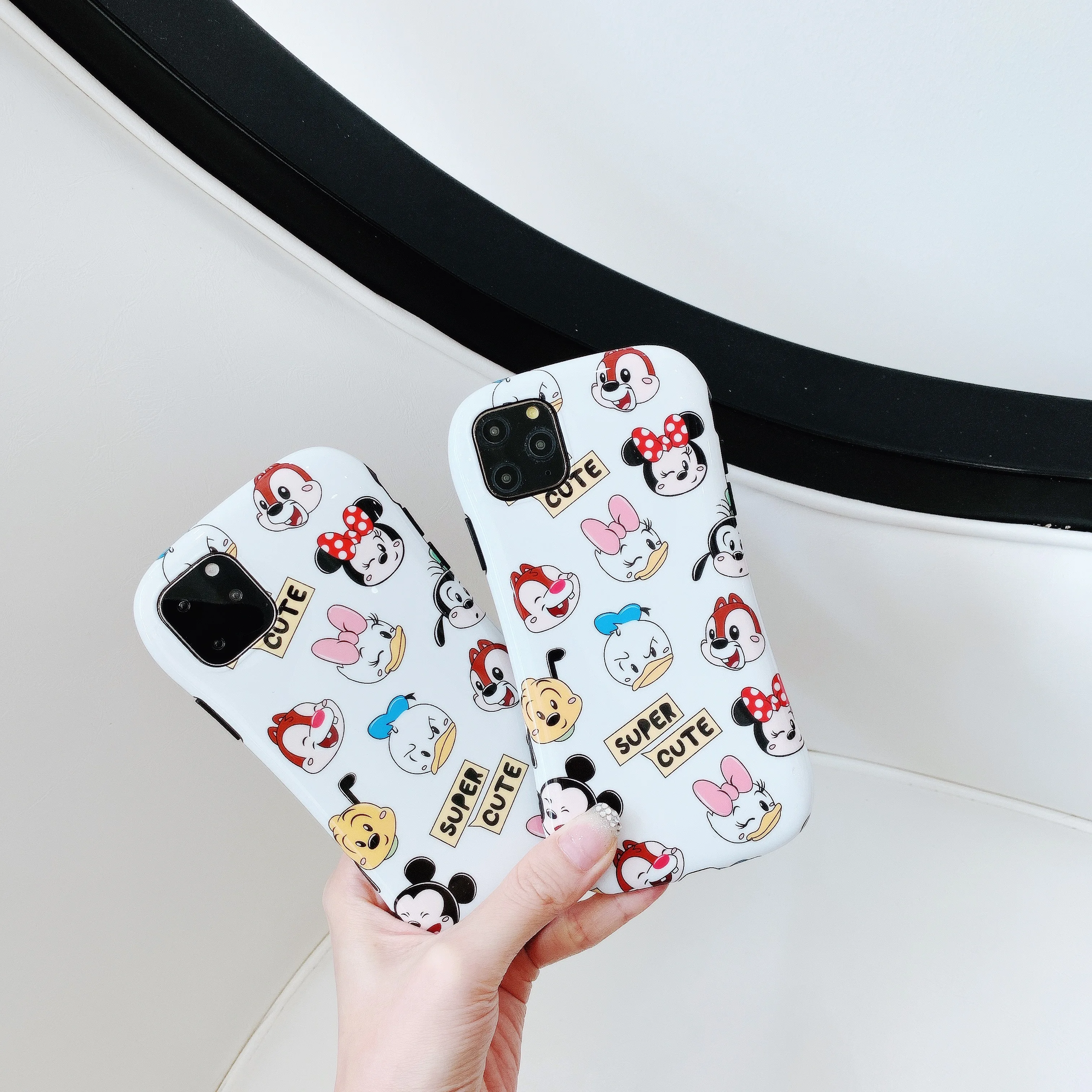 ORYKSZ милый мультфильм Минни глянцевый телефонные чехлы для iphone 11 Pro Max X XS XR 6 6s 7 8 Plus