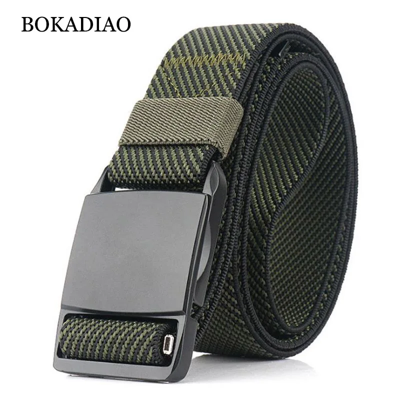 BOKADIAO Военные боевые тактические ремни для мужчин с магнитной пряжкой эластичный