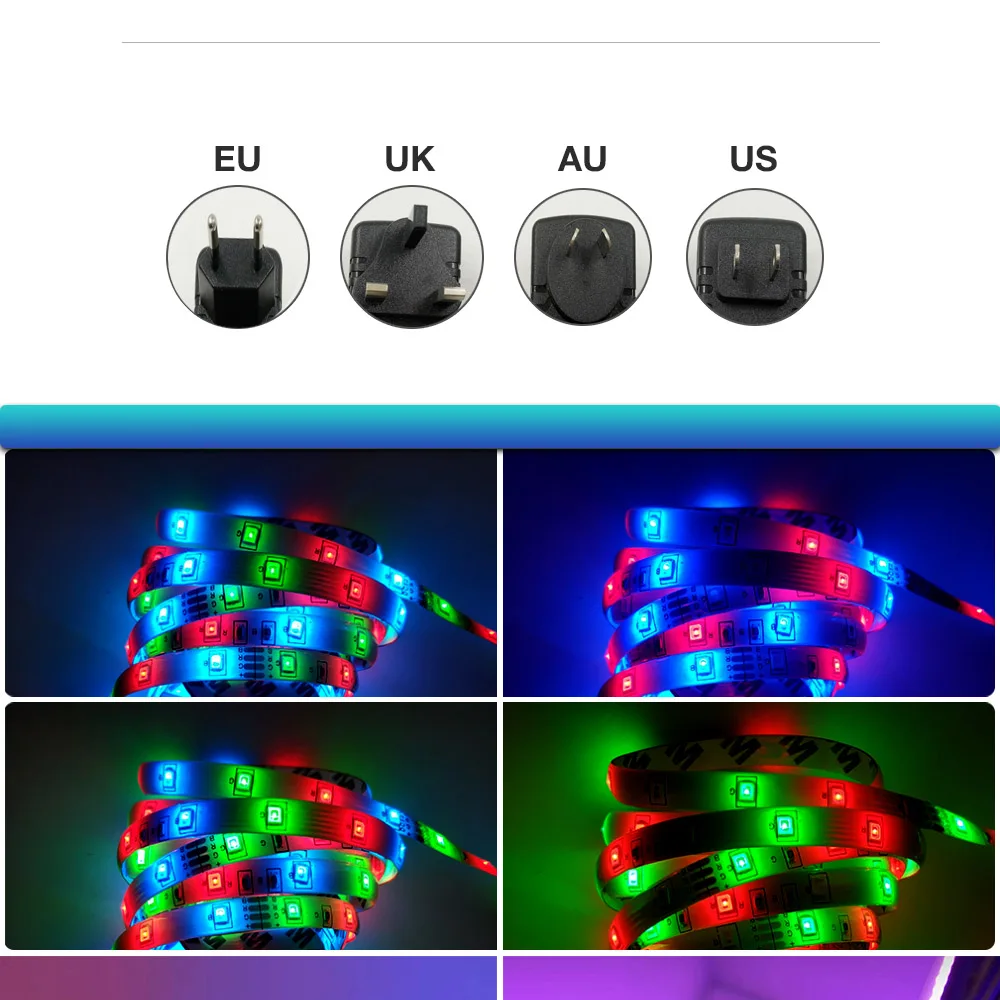 5 м SMD 2835 Светодиодная лента Bluetooth RGB светильник та 12 В постоянного тока не