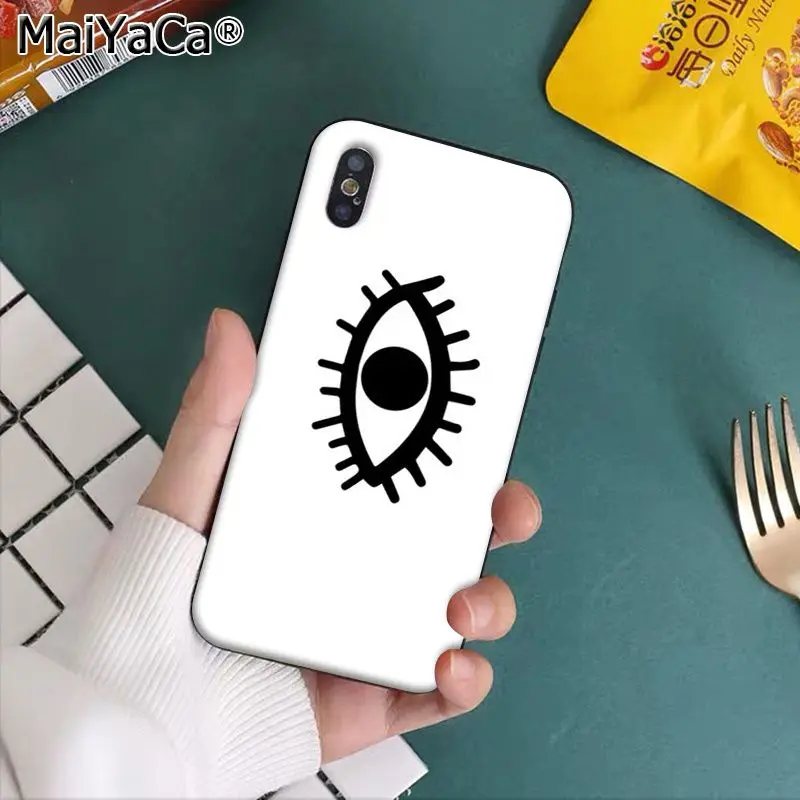 A14 MaiYaCa большие ресницы Coque Shell чехол для телефона Apple iphone 11 pro 8 7 66S Plus X XS MAX 5s SE XR чехлы - Цвет: A14