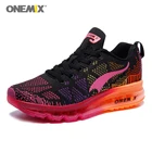 Женские легкие кроссовки ONEMIX с воздушной подушкой, спортивные кроссовки для бега на дороге, Женская дышащая сетчатая спортивная обувь для женщин