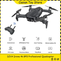 diva drone 4k gps professional quadcopter with camera dron 5g wifi fpv quadrocopter helicopter 30mins 2km support sd card drones