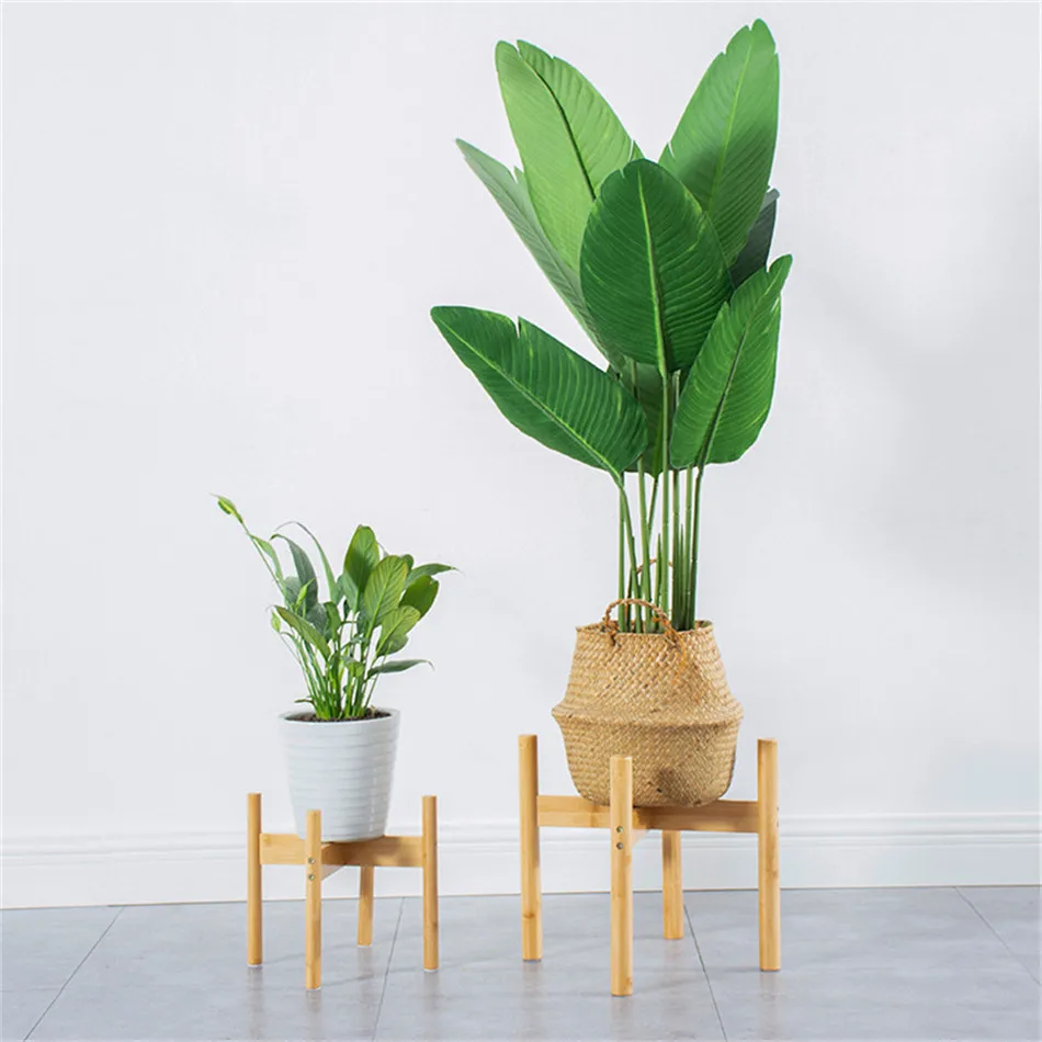 Сад ящик для комнатных растений держатель бамбука стенд полка цветочных горшков