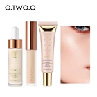 O.TW O.O набор для макияжа лица полный набор для макияжа Водонепроницаемый Жидкий тональный крем хайлайтер покрытие консилер макияж для женщин