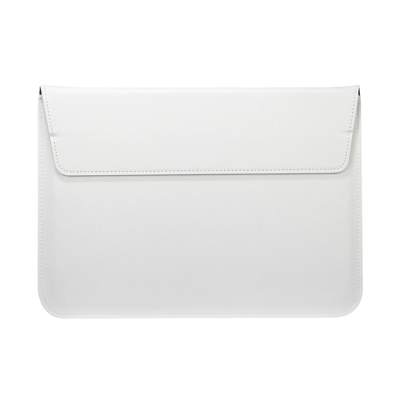 Белый Чехол-сумка из искусственной кожи для ноутбука Macbook Air 11 13 12 15 Pro 13,3 15,4 retina унисекс - Цвет: Белый
