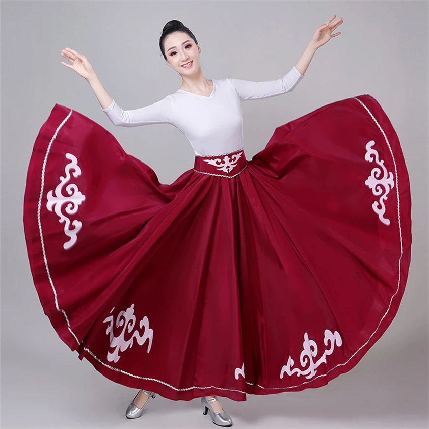 Юбка испанского фламенко новинка 2021 танцевальные костюмы для женщин платья