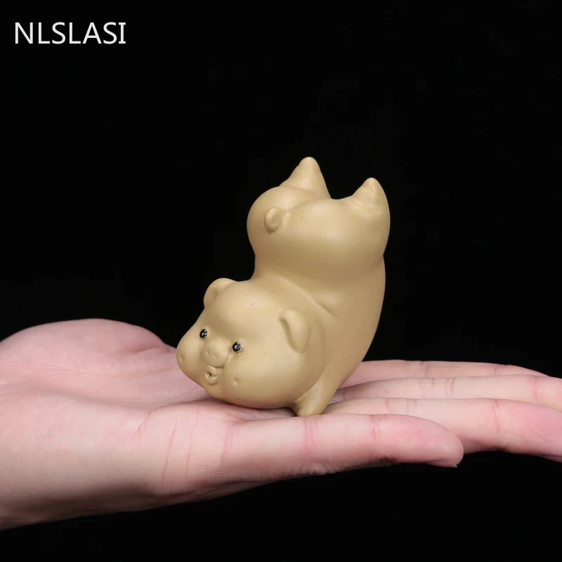 1 шт. керамические чайные украшения для домашних животных маленькая статуя