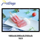 Проекционный экран ProGaga, большой экран 180 200 250 300 дюймов, холст, для проектора Sony XGIMI BenQ Optoma 3D HD