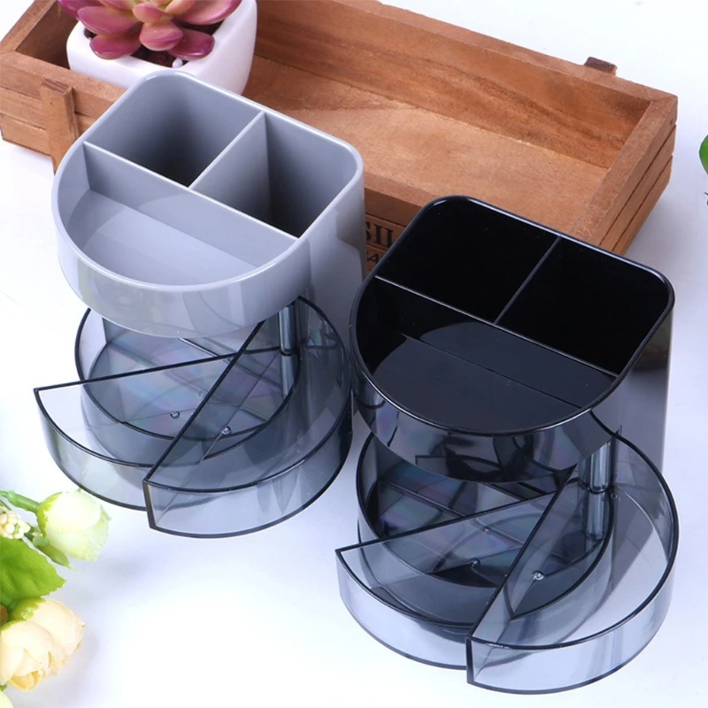 

Multifunction Pen Pencil Holder Three Layer Desktop Drawer Organizer Staionery