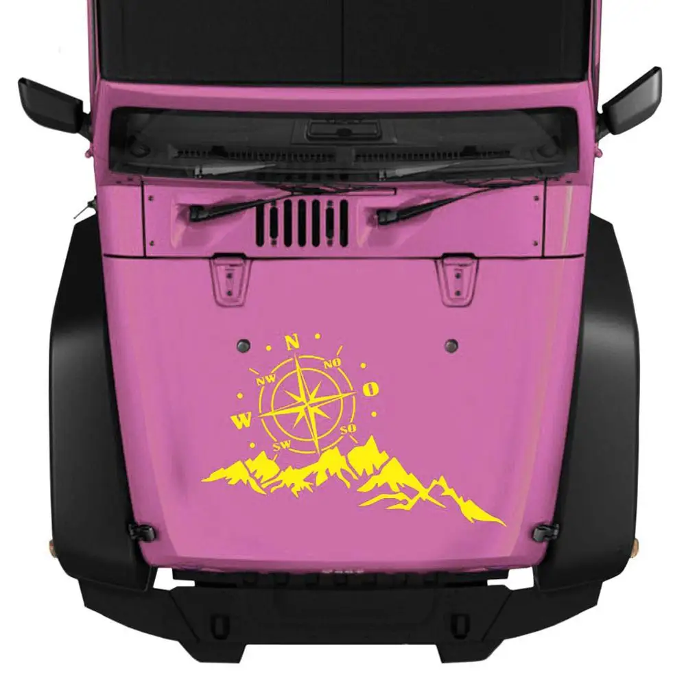 Car Sticker Reflective Mountain Tree Vehicle Decal Off-road Caravan Styling Decoration Accessories | Автомобили и мотоциклы