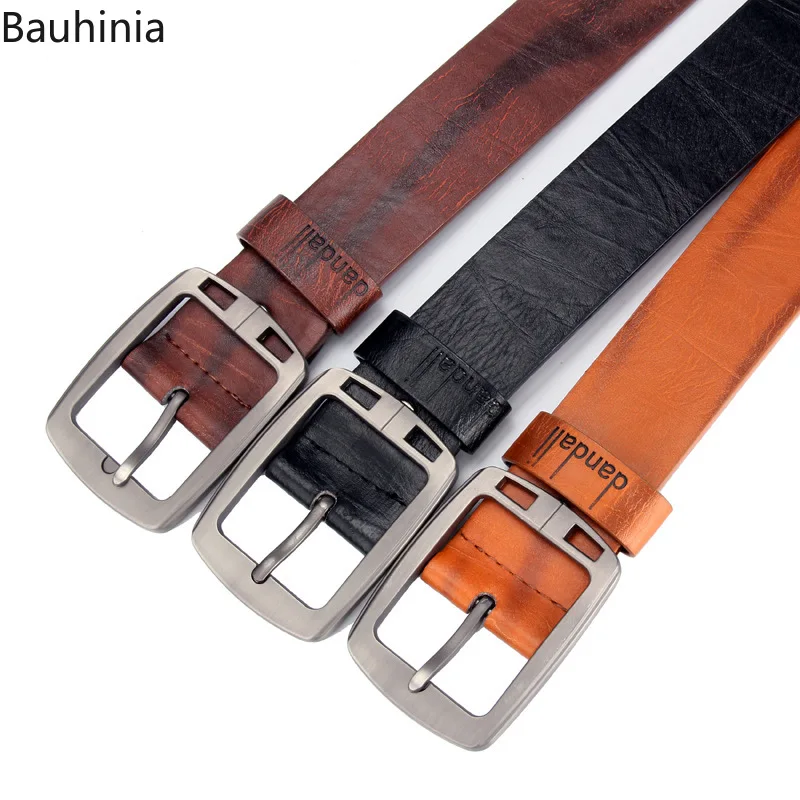 

Artificial leather Men's Belt Luxury Soft Pin Buckle Joker Fashion Classic Retro Ceinture Homme Black 2020 Casual New Style