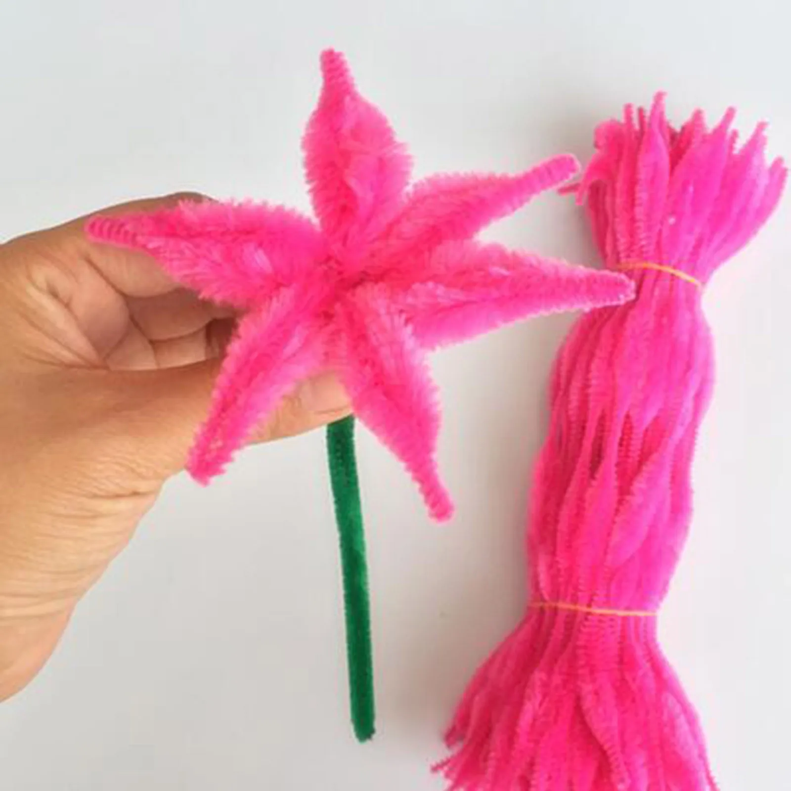 

Novel Creative DIY Crafts Handmade Decorations Toys Can Be Twisted In Various Shapes Hair Iron Wire 100PC Flowers Twisted Sticks