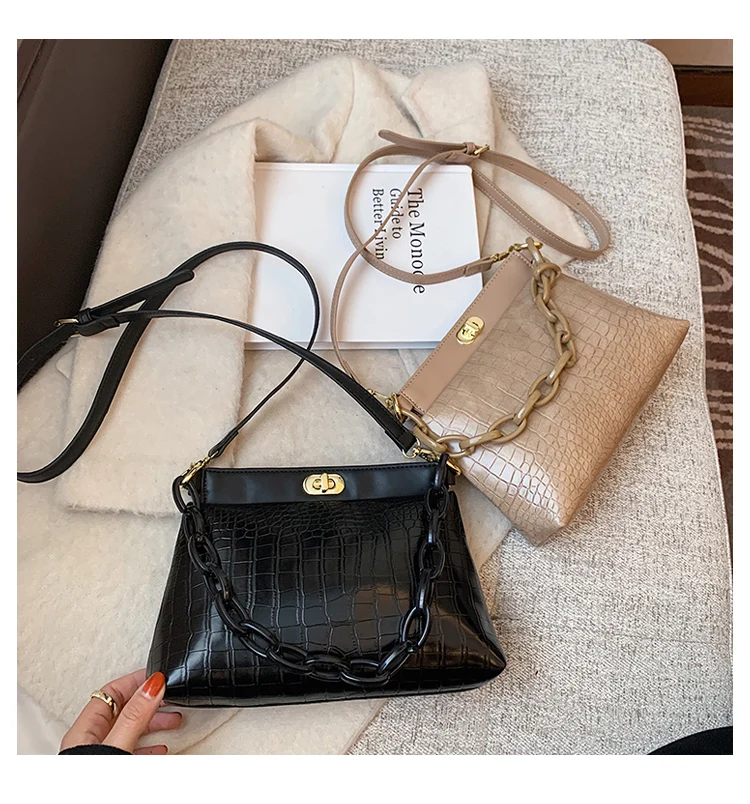 

Winter bag 2020 new fashion Korean fashion stone print women's bag western style versatile one-shoulder cross-body bag
