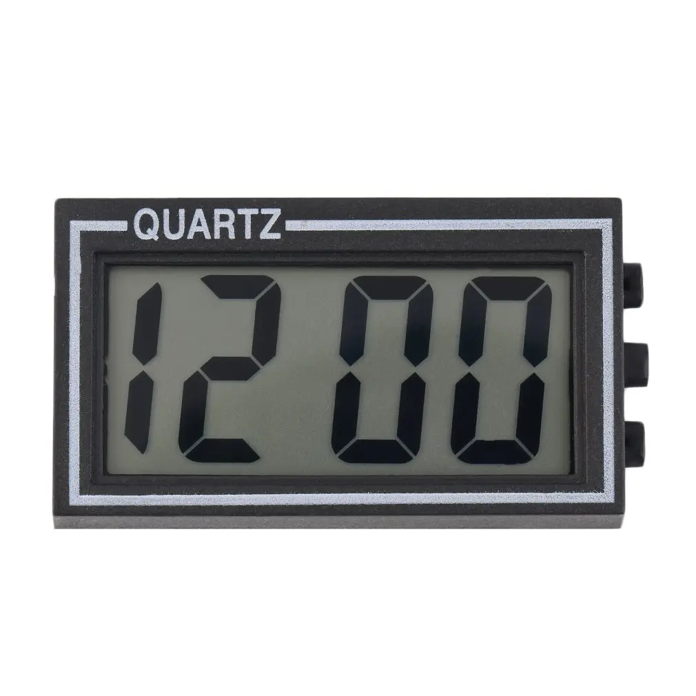 

Digital LCD Table Car Dashboard Desk Date Time Calendar Small Clock Durable with Calendar Function Easy Installation
