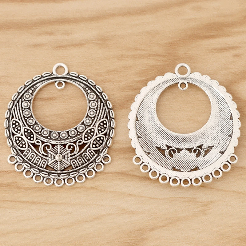 

10 шт., тибетское серебро серьги люстра несколько соединителей Подвески Ювелирные аксессуары
