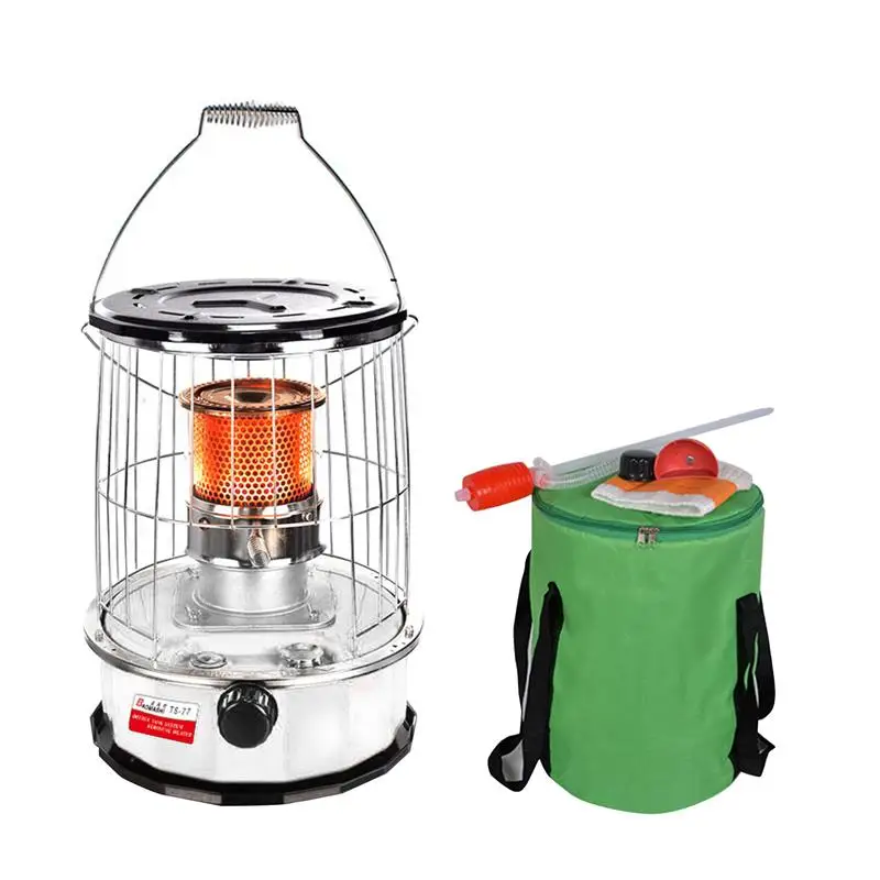 

Portable 2 In 1 Camping Stove Oil Heater Outdoor Warmer Kerosene Heater Cooking System for Camping Outdoors with Stove Bag