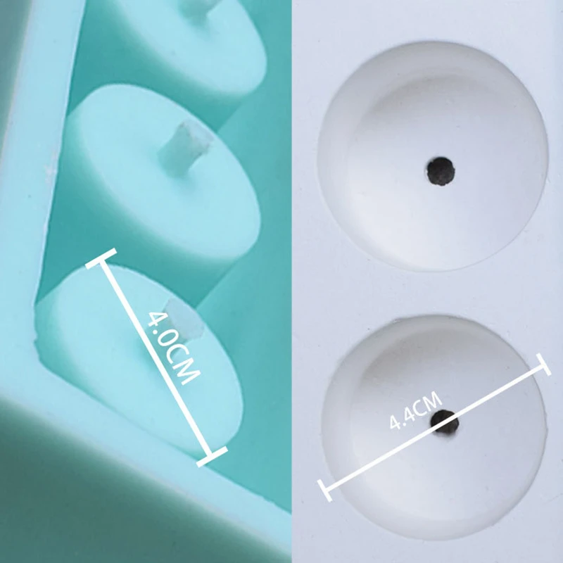 

5 Holes Flowerpot Clay Mold 2pcs DIY Craft Concrete Cement Candle Holder Flower Pot Silicone Mold Potted Plaster Mould