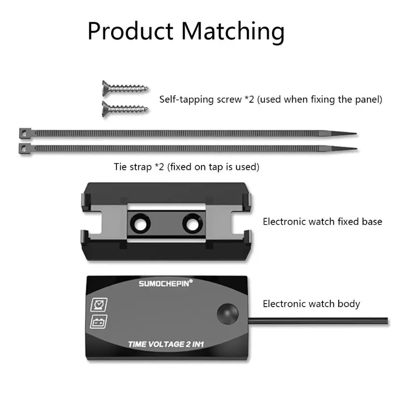 Светодиодный вольтметр 12 В постоянного тока с цифровым дисплеем измеритель