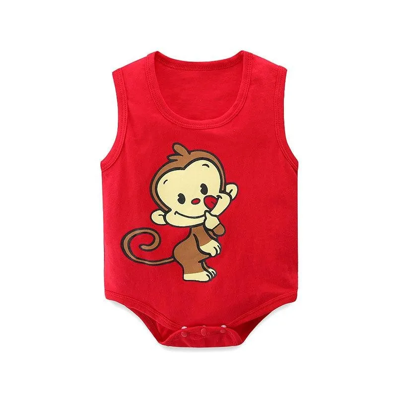 Детский костюм красного цвета с рисунком из мультфильма для маленьких девочек