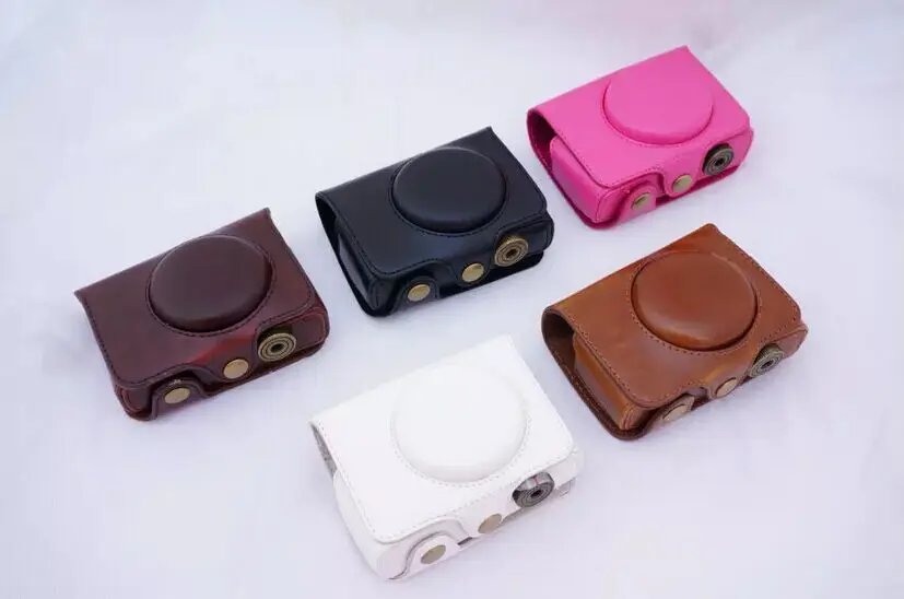 Сумка для видеокамеры, чехол с ремешком для Fujifilm Fuji XF1, XQ2, XQ1 из искусственной кожи