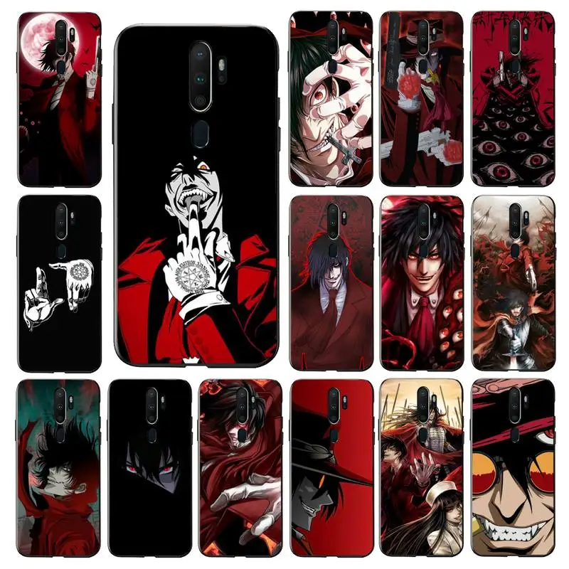 

YNDFCNB Anime Hellsing Alucard Phone Case for Vivo Y91C Y11 17 19 17 67 81 Oppo A9 2020 Realme c3