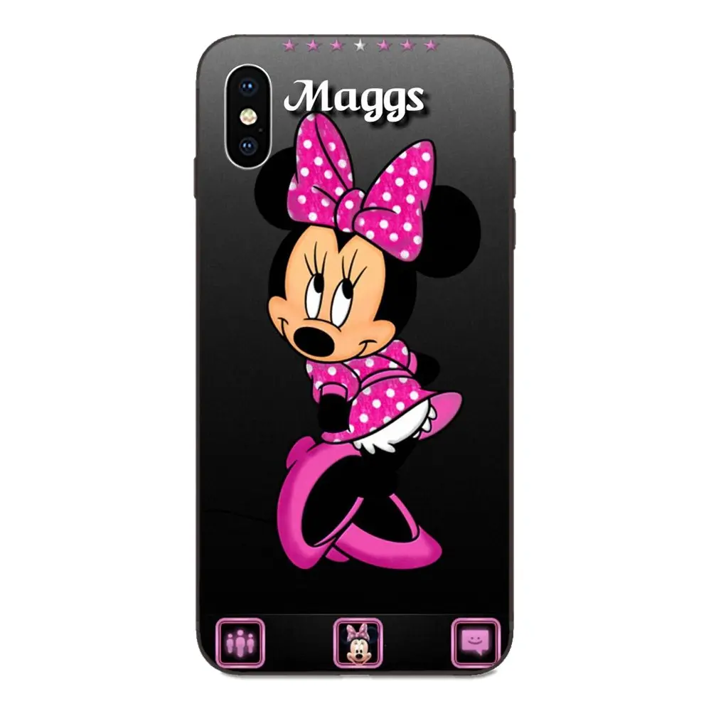 Красивая Минни Мышь Стиль для Galaxy A3 A5 A6 A6s A7 A8 A9 A10 A20E A30 A40 A50 A60 A70 A80 A90 плюс печати чехол для телефона