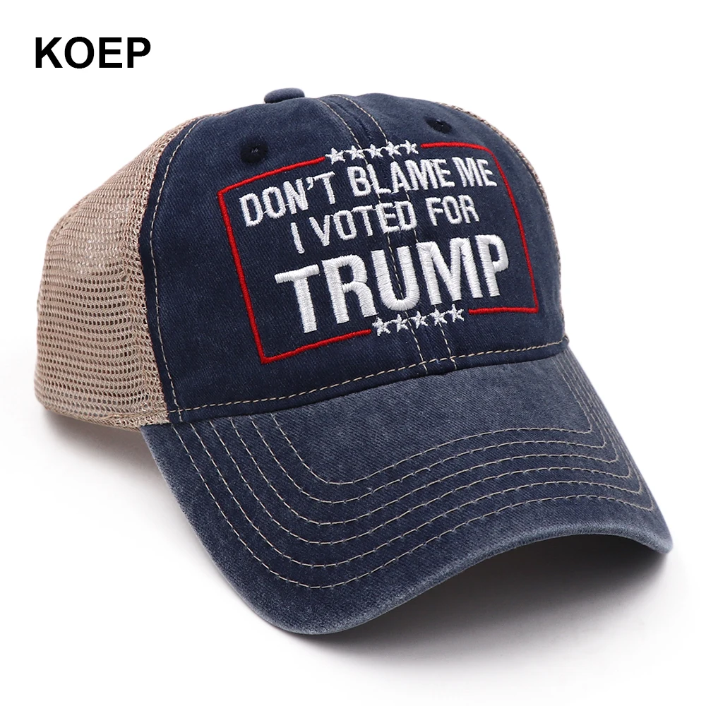 Бейсболка KOEP новинка 2024 Кепка с промытой сеткой не обвиняй меня голосую за