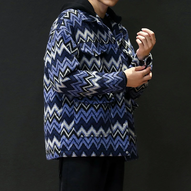 Качественный мужской толстый шерстяной Тренч мужское повседневное пальто с