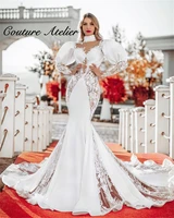white lace wedding dress for women mermaid evening dresses long sleeve bridal gown party gowns %d1%81%d0%b2%d0%b0%d0%b4%d0%b5%d0%b1%d0%bd%d0%be%d0%b5 %d0%bf%d0%bb%d0%b0%d1%82%d1%8c%d0%b5
