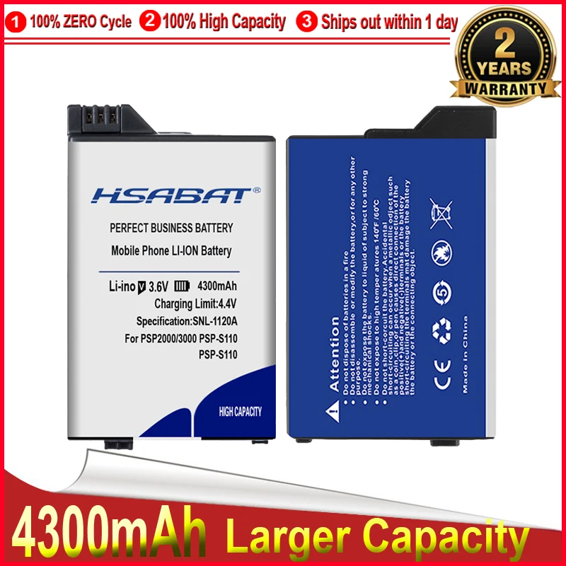 Аккумулятор HSABAT 0 циклов для консоли Sony PSP 2000 3000 PSP-S110 PSP2000 PSP3000 | Электроника