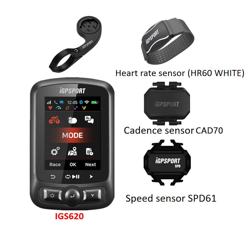 I GPS порт IGS618 IGS620 велосипедный компьютер с пульсометром IPX7|Велокомпьютеры| |