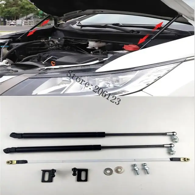 

2pcs Black Car Front Hood Gas Struts Lift Support Springs Shocks Damper Steel Fit For Honda Odyssey 2015 2016 2017 2018 2019