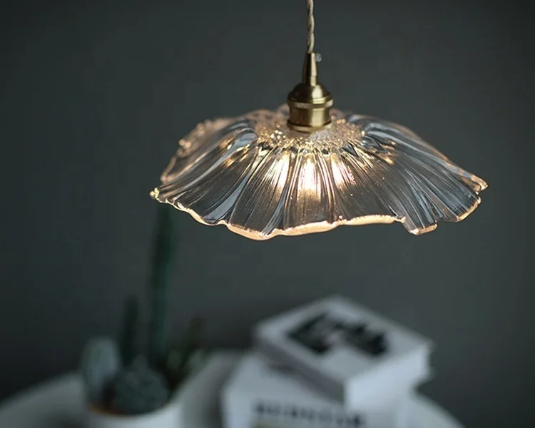 Lámpara colgante de cristal moderna de lujo para casa, Hotel, hogar, cafetería, Lustre de girasol