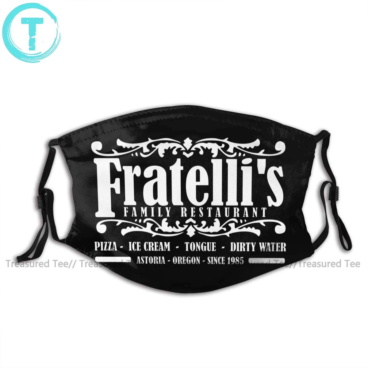 

Goonies Mouth Face Mask Fratelli S Family Restaurant Astoria Oregon Facial Mask Funny Fashion with 2 Filters for Adult