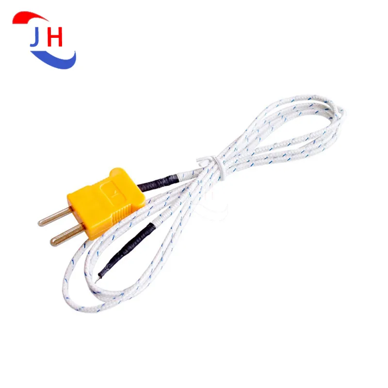 

1PCS TP-01 1 Second Thermocouple K-type Temperature Probe Sensor High Temperature Resistance Temperature Measuring Line 1 Meter