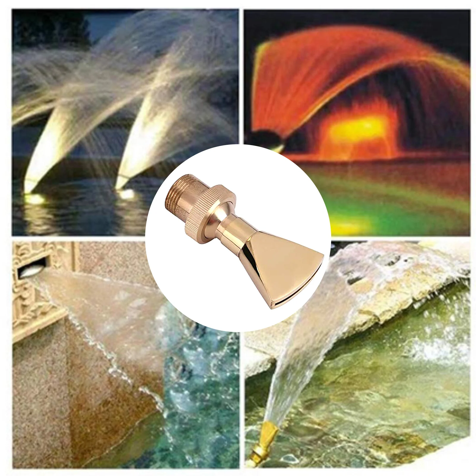 

Fan-Shaped Sprinkler Adjustable Landscape Fountain Nozzle