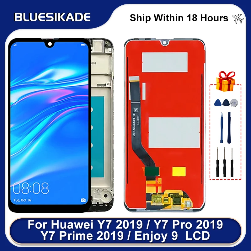 ЖК-дисплей 6 26 дюйма для HUAWEI Y7 2019 Pro Enjoy 9 сенсорный экран дигитайзер в сборе Prime