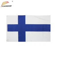 flagnshow finland flag one piece 3x5 ft hanging finnish national flags polyester indooroutdoor for decoration
