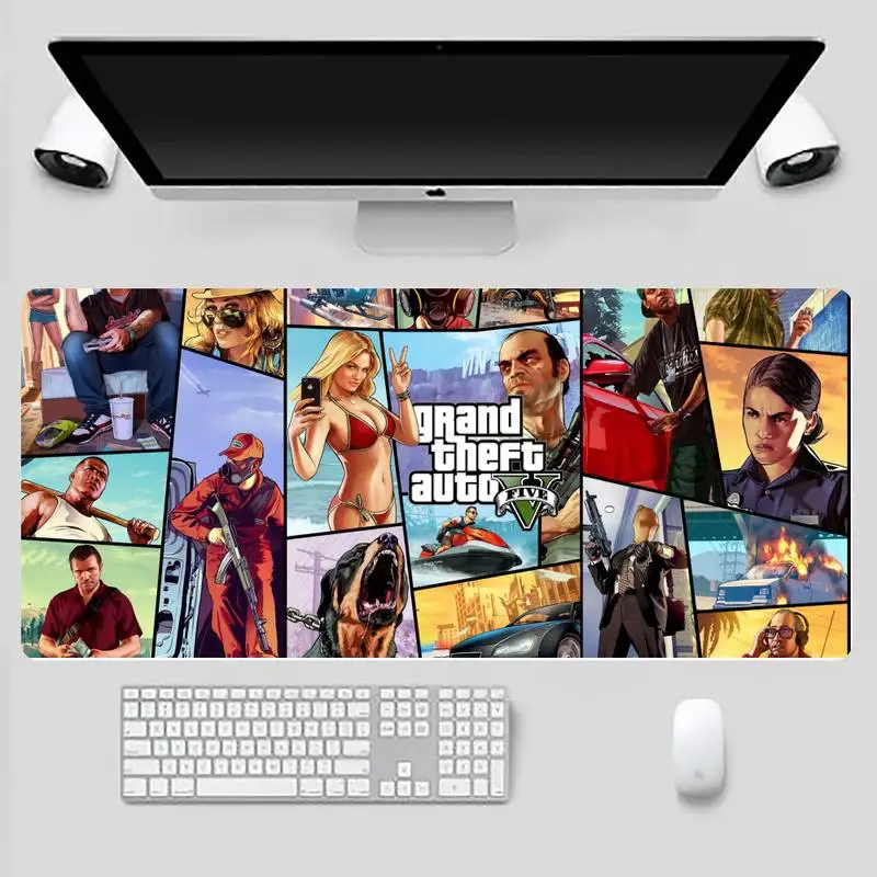 

GTA Gaming Player desk laptop Rubber Mouse Mat X XL XXL Non-slip Cushion Thickness 2mm