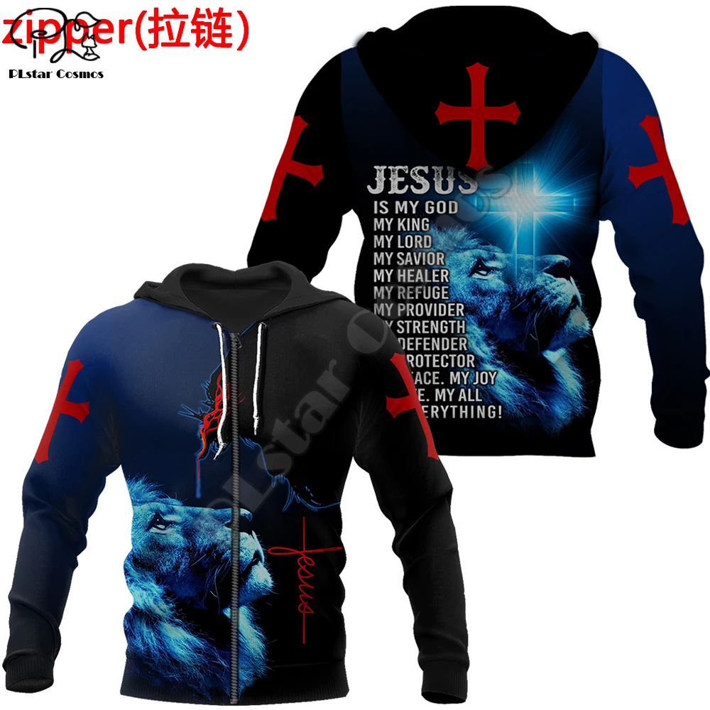 

PLstar Cosmos Christian Catholic Jesus God Guard Retro Tracksuit Funny 3Dprint Men/Women NewFashion Harajuku Hoodies Pullover 16