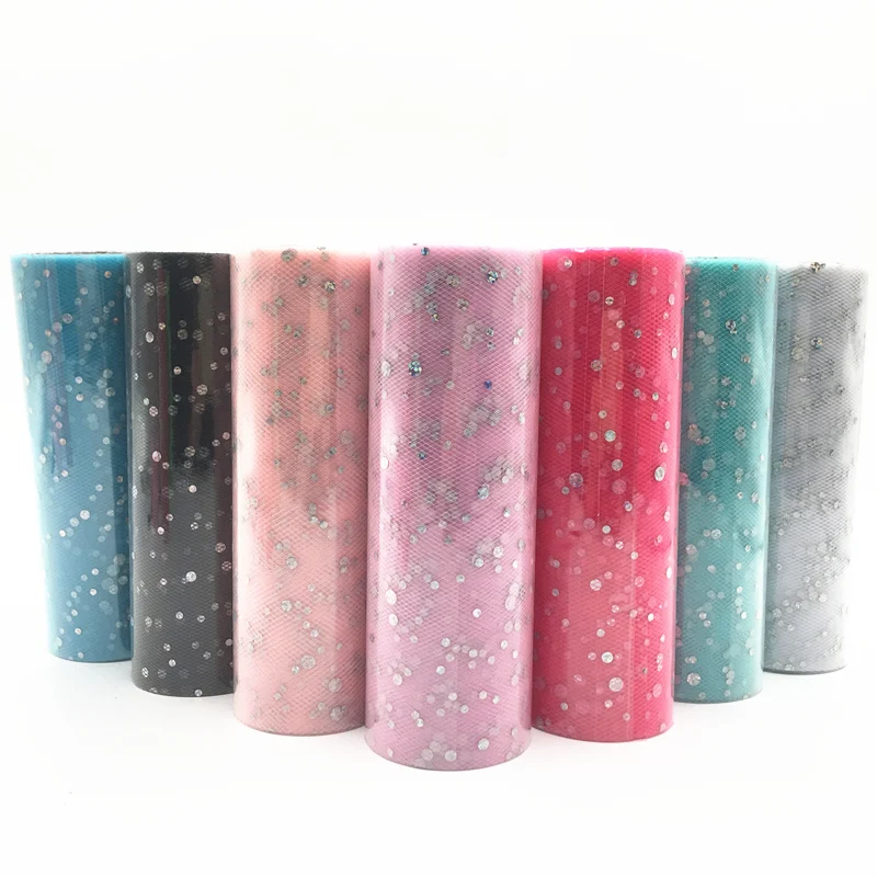 

10 Yards 15cm Glitter Sequin Tulle Roll Tutu Fabric Wedding Decoration Organza DIY Crafts Baby Shower Birthday Party Supplies