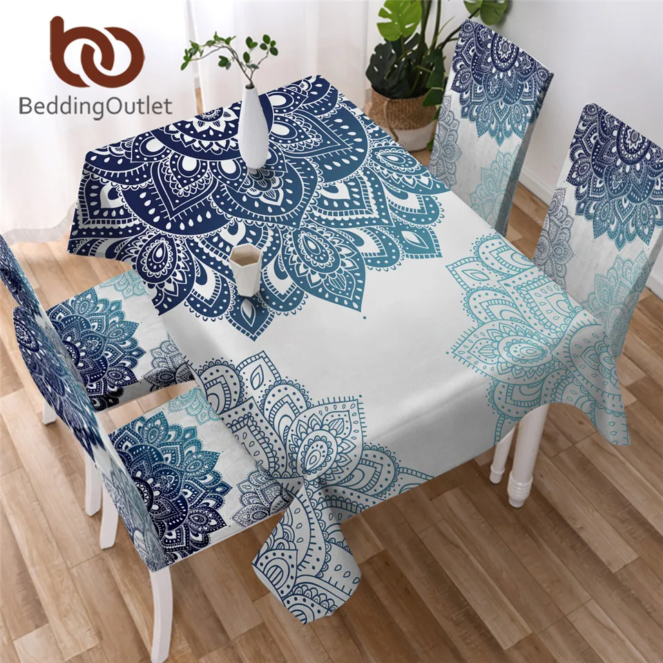 BeddingOutlet Цветочная Водонепроницаемая скатерть для стола в стиле бохо