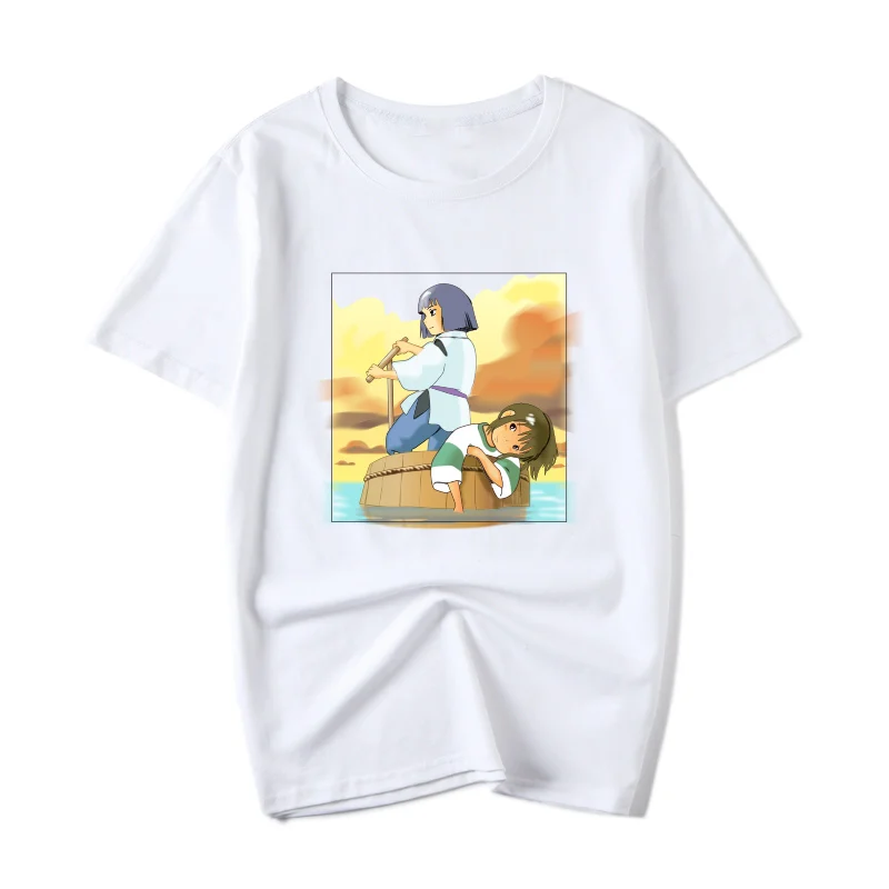 Унесенные призраками Тоторо Femme offwhite мультфильм Женская футболка s Хаяо Миядзаки