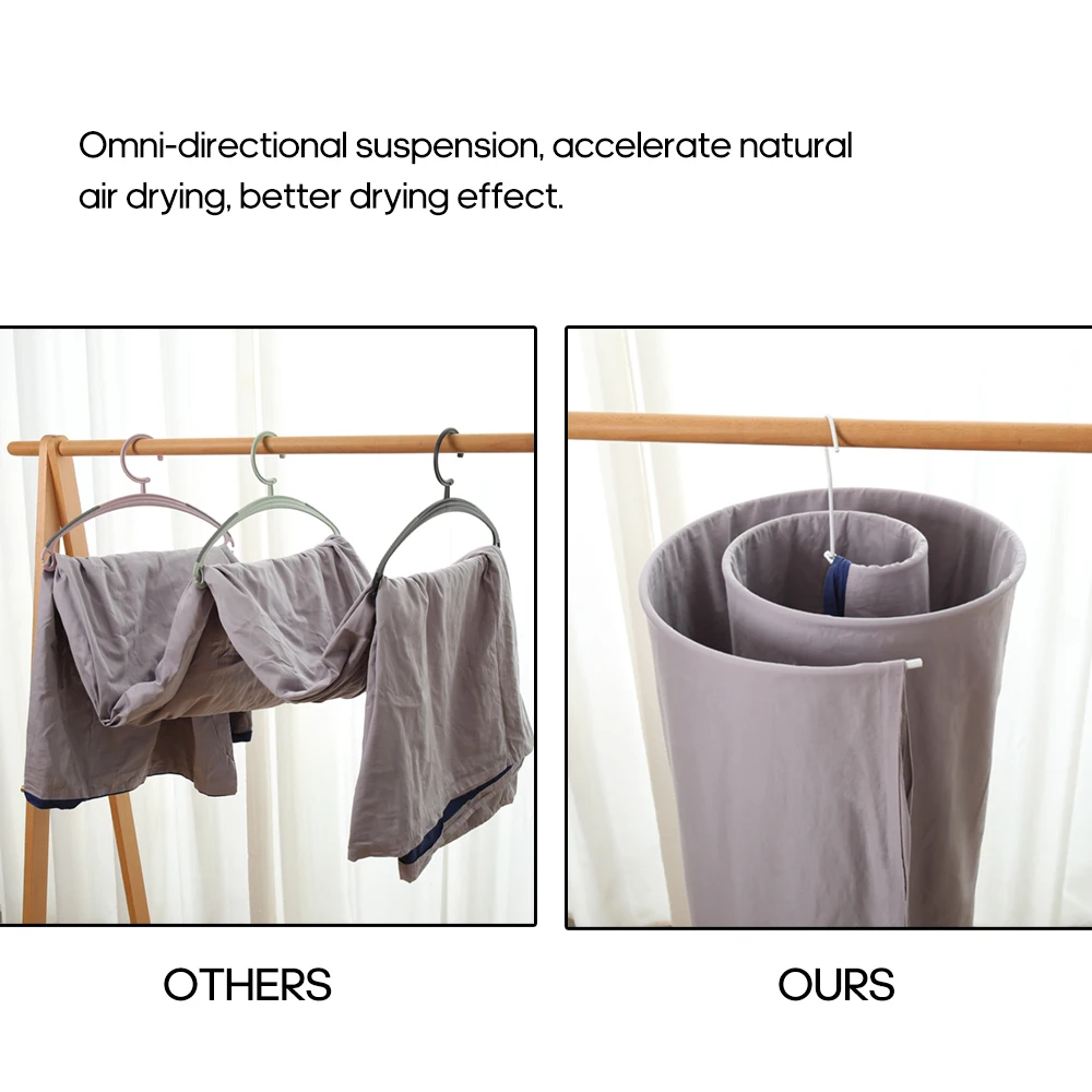 Hot Spiral Hanger Clothing Drying Rack Space Saving Round for Bed Sheet Quilt Mattress Cover Blanket Outside Balcony | Дом и сад